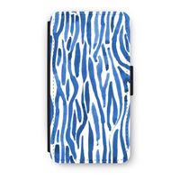 Blauwe nerven: iPhone XS Flip Hoesje