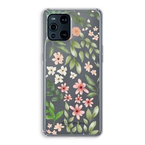 Botanical sweet flower heaven: Oppo Find X3 Transparant Hoesje