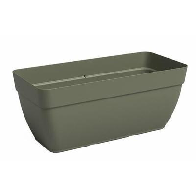 Bloempot - Kunststof - Kunstmatig groen - Rechthoekig - L57,9 x D37 x H33,5cm - ARTEVASI