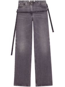 Courrèges jean skinny à effet délavé - Gris