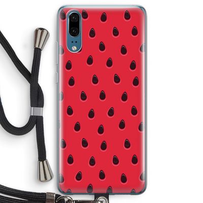 Watermelon: Huawei P20 Transparant Hoesje met koord