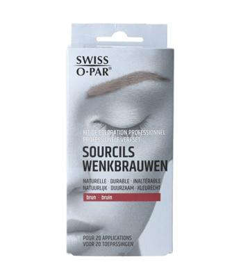 Swiss O.Par Swiss o. par wenkbrauwverf set bruin