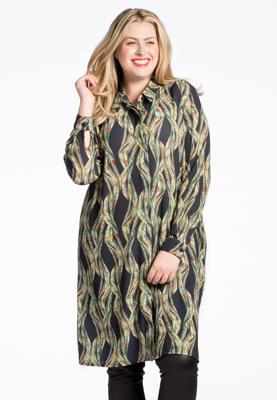 Yoek Lange blouse LIANNE | Multi | Maat 58/60
