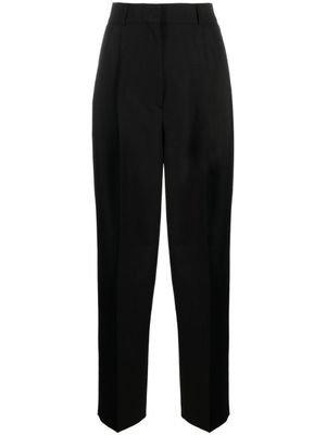 TOTEME pantalon plissé à taille haute - Noir