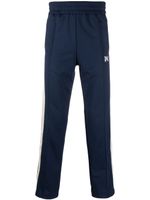 Palm Angels embroidered-monogram track pants - Bleu - thumbnail