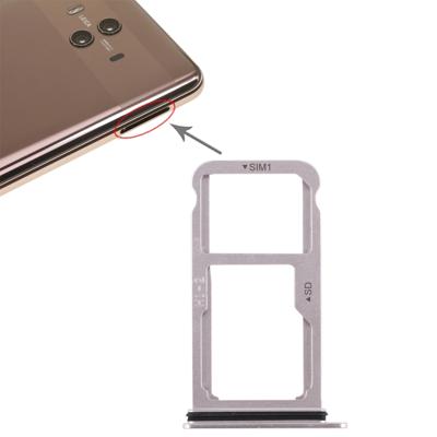 SIM-kaart lade + SIM-kaart lade/micro SD-kaart voor Huawei mate 10 (zilver)