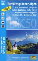 Wandelkaart 55 UK50 Bayern Berchtesgadener Alpen | LVA Bayern