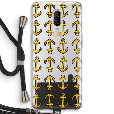 Musketon Anchor: OnePlus 6 Transparant Hoesje met koord