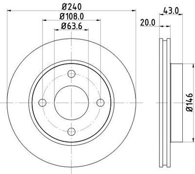 Remschijf 8DD355102231