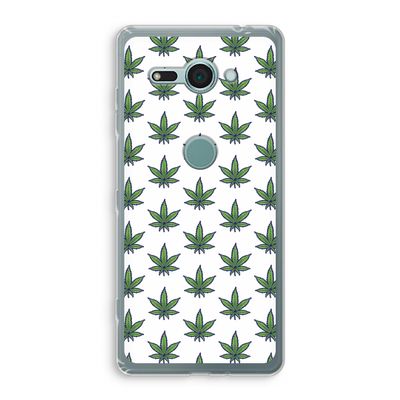 Weed: Sony Xperia XZ2 Compact Transparant Hoesje
