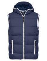 James & Nicholson JN1076 Men´s Maritime Vest - /Navy/White - XXL