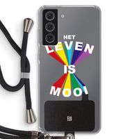 Het Leven Is Mooi: Samsung Galaxy S21 FE Transparant Hoesje met koord