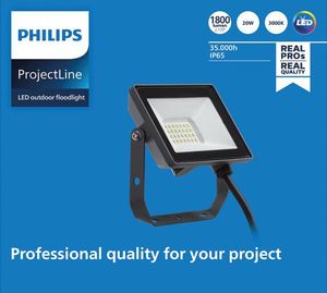 Philips Lighting ProjectLine 8719514954403 LED-schijnwerper 20 W Warmwit