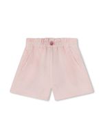 Kenzo Kids short boutonné à logo brodé - Rose