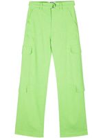 MSGM pantalon fuselé à poches cargo - Vert - thumbnail