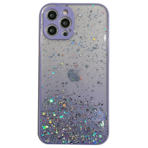 Samsung Galaxy S20 FE hoesje - Backcover - Camerabescherming - Glitter - TPU - Paars