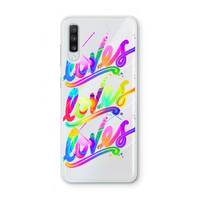 Loves: Samsung Galaxy A70 Transparant Hoesje