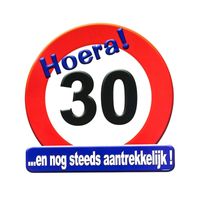 Hulde stopbord 30 jaar verjaardags cadeau/versiering   -