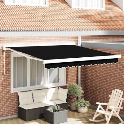 Automatische Inklapbare Luifel Zwart 350 x 250 cm