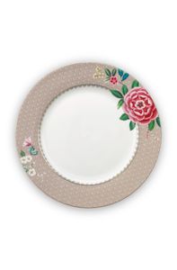 Pip Studio Blushing Birds Dinerbord Khaki 26.5 cm
