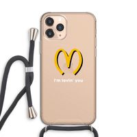 I'm lovin' you: iPhone 11 Pro Transparant Hoesje met koord