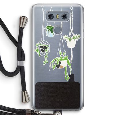 Hang In There: LG G6 Transparant Hoesje met koord