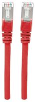 Intellinet 319089 RJ45 Netwerkkabel, patchkabel CAT 6A S/FTP 1.50 m Rood Folie afscherming, Afscherming gevlochten, Halogeenvrij 1 stuk(s) - thumbnail