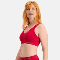 Naadloze gevulde bh top - Fleur - Rode bamboe bralette met vulling