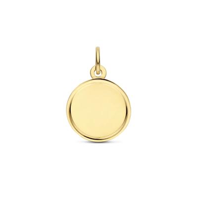 14K Geelgouden Graveerhanger - Elegant en Persoonlijk Sieraad voor Elke Gelegenheid