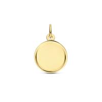 14K Geelgouden Graveerhanger - Elegant en Persoonlijk Sieraad voor Elke Gelegenheid