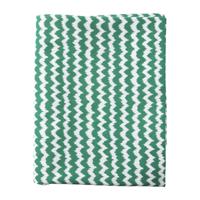 Tafelkleed zigzag - groen/wit - 140x240 cm