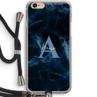 Midnight Marble: iPhone 6 / 6S Transparant Hoesje met koord