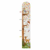 Goki houten meetlat boom met bosdieren