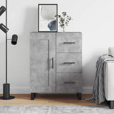 Dressoir 69,5x34x90 cm bewerkt hout betongrijs