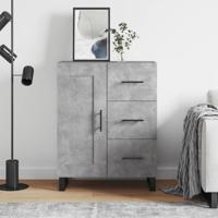 Dressoir 69,5x34x90 cm bewerkt hout betongrijs