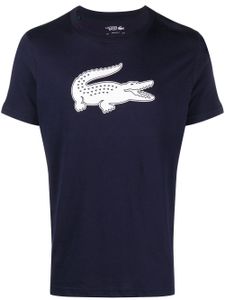 Lacoste t-shirt à logo imprimé - Bleu