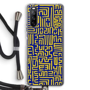 Majorelle Blue Print: Sony Sony Xperia 10 III Transparant Hoesje met koord