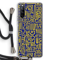 Majorelle Blue Print: Sony Sony Xperia 10 III Transparant Hoesje met koord
