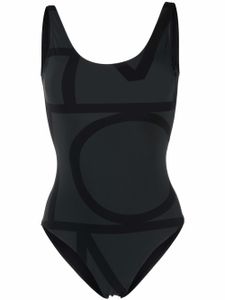 TOTEME maillot de bain à motif monogrammé - Noir