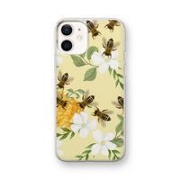 No flowers without bees: iPhone 12 mini Transparant Hoesje
