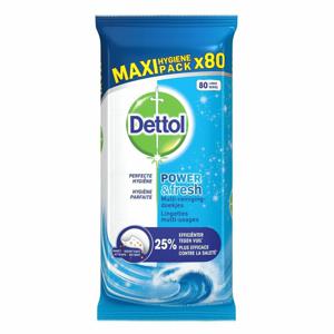 Dettol Dettol Power & Fresh Reinigingsdoekjes Oceaanfris - 80 Stuks