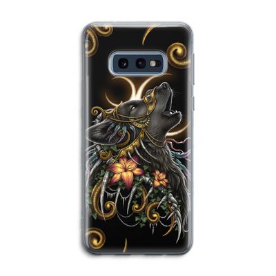 Huilende Wolf: Samsung Galaxy S10e Transparant Hoesje