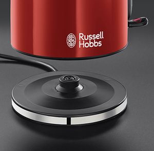 Russell Hobbs 20412-70 waterkoker Zwart, Rood, Roestvrijstaal