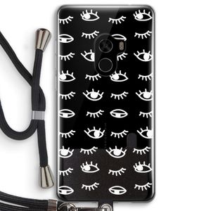 Eye pattern #3: Xiaomi Mi Mix 2 Transparant Hoesje met koord