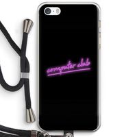 Vice Black: iPhone 5 / 5S / SE Transparant Hoesje met koord