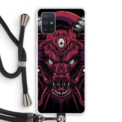 Hell Hound and Serpents: Samsung Galaxy A71 Transparant Hoesje met koord