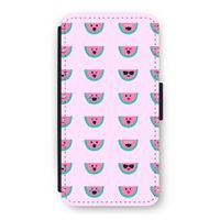 Smiley watermeloenprint: iPhone 12 Pro Flip Hoesje
