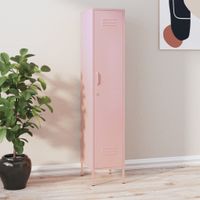 Lockerkast 35x46x180 cm staal roze