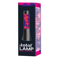 Itotal Lavalamp zwart/paars/roze, 30cm