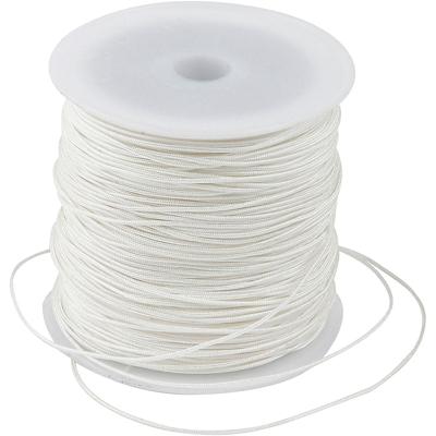 Creativ Company Polyester koord, dikte 0,8 mm, wit, 50 m/ 1 rol
